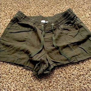 Olive green shorts